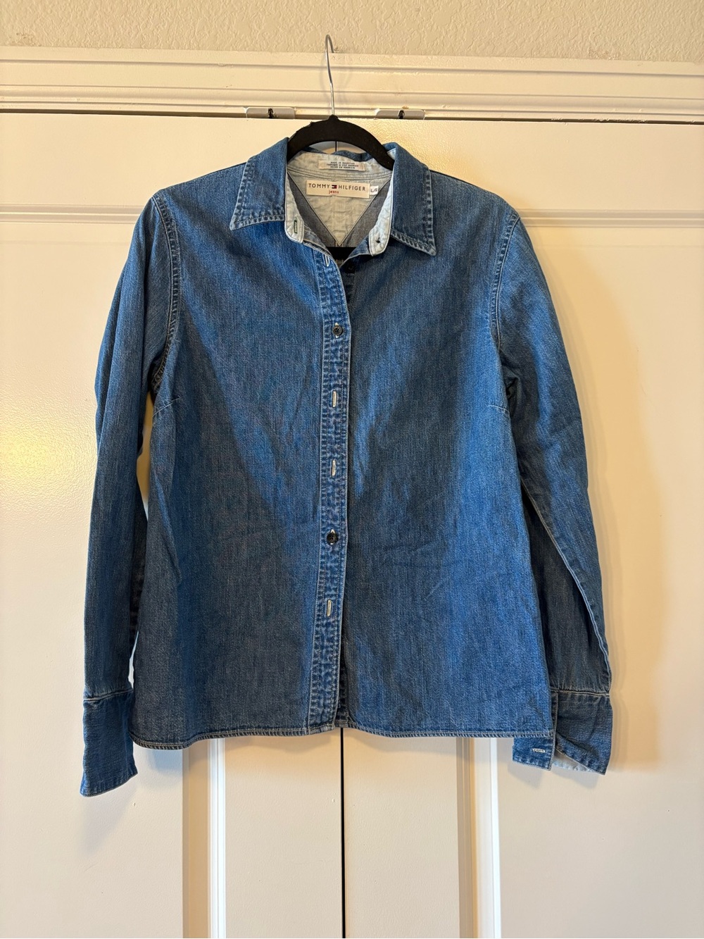 Tommy Hilfiger Classic Blue Denim Button-Front Jacket